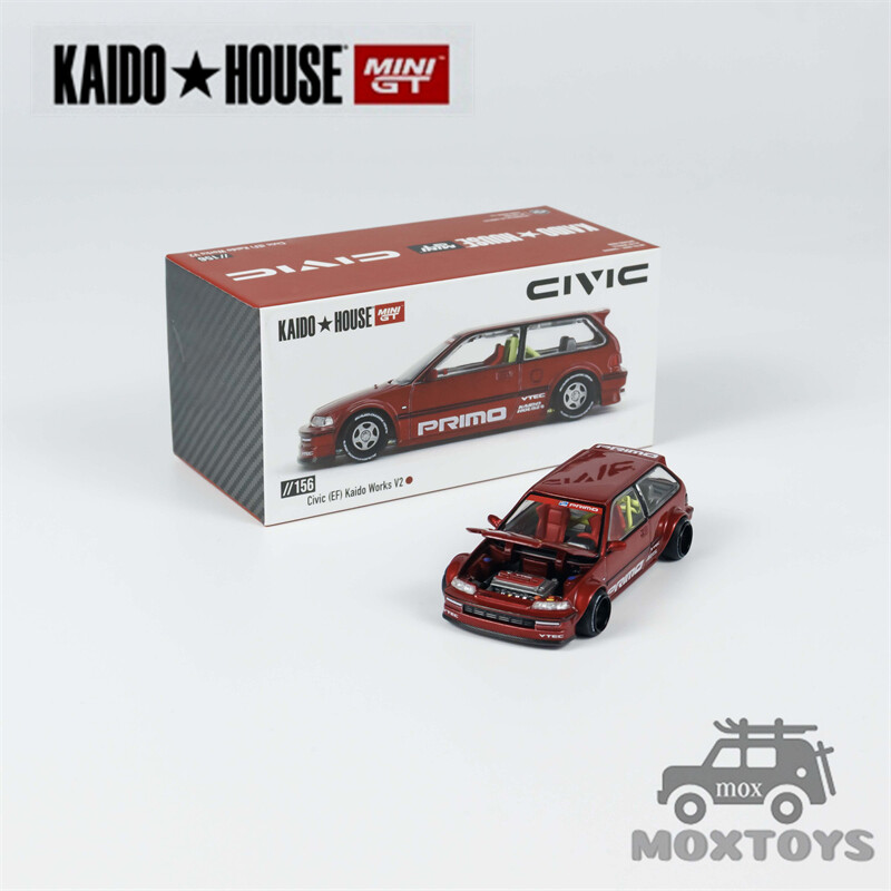 Kaido House x MINI GT 1:64 Civic EF Works V2 Diecast Model
