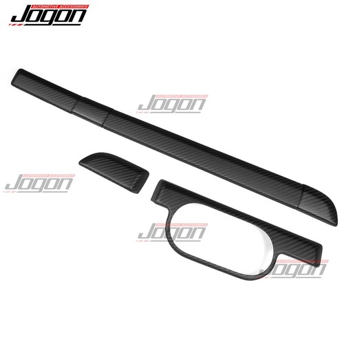 Matte Carbon Dash Console Interior Kit Trims For Porsche 718 Boxster Cayman 982 - Picture 4 of 14