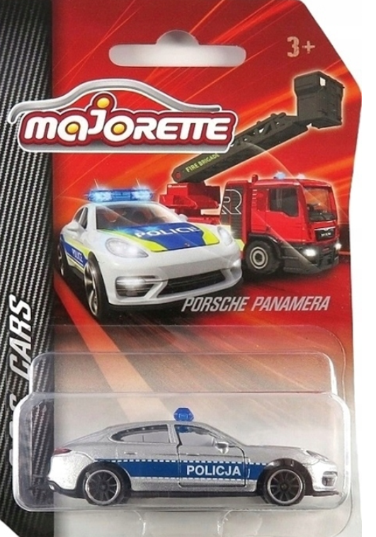 Porsche Panamera Turbo Polish Police SOS Car Model Diecast 1:64 Scale Majorette