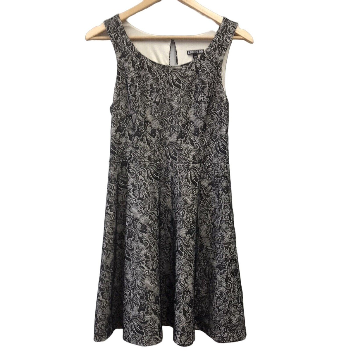 Express Dress Womens Small Black Beige