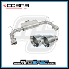Mazda MX5 MK3 Silenziatore posteriore da corsa Cobra Sport MZ05 TP38 punte - NC 06-15