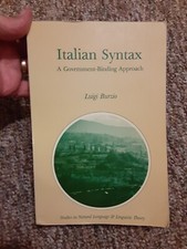 Italian Syntax: A Government-Binding Approach...