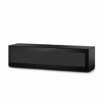 Sonorous Studio ST160 Modern TV Stand w/ Hidden Wheels for TVs up to 75'' - Black