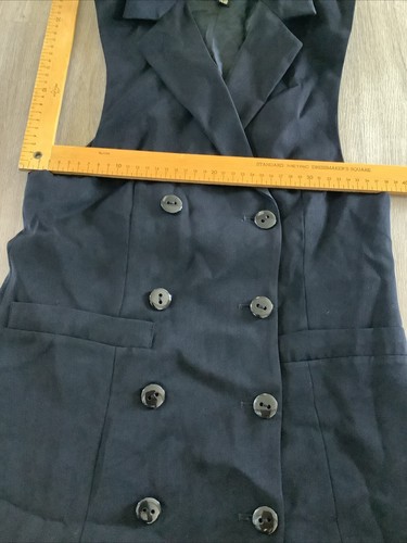 Vintage winter kate Polyester Silk Vest Jacket XSmall Black - Picture 11 of 11