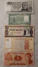 IT. #  G - 139 / 5 PC. NOTE SET UNC CONDITION FAST SHIPPING USA