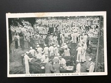Antique "A SHIP'S CREW PARTY at FLEET RECREATION PARK"VA Postcards Made in USA