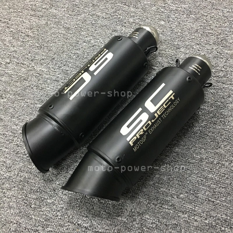 Slip for Ducati Monster 696 796 795 1100 Exhaust System Mid Pipe Black Muffler - Image 4 of 4