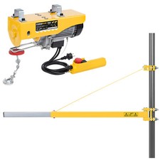 Powerplus Seilwinde 1300W 800 kg Elektrowinde Seilzug Schwenkarm verlängerbar