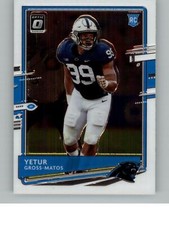 2020 Donruss Optic Yetur Gross-Matos 113  RC  Carolina Panthers