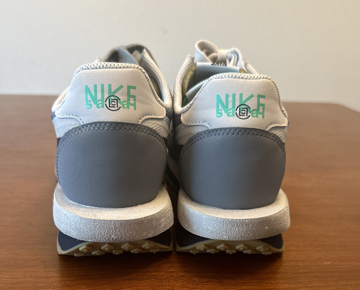 SACAI X NIKE Nike LDWaffle x Sacai x Clot Kiss Of Death 2 taglia 9 5 grigio chiaro blu navy