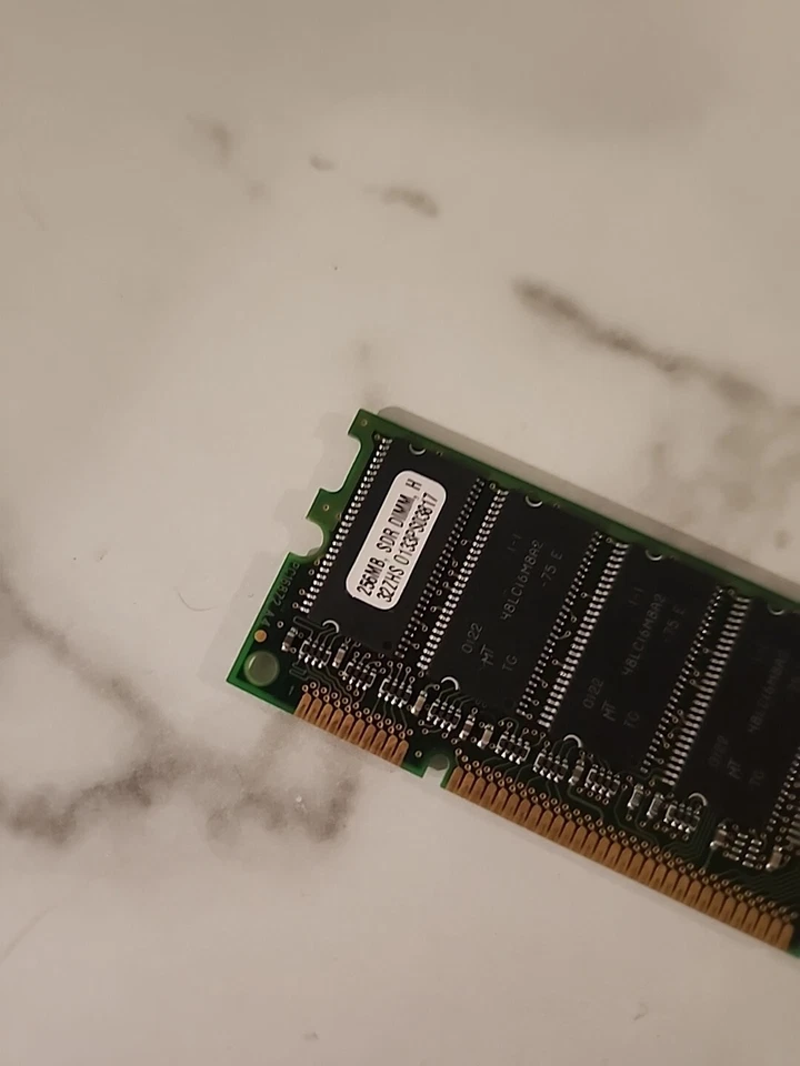 Computer PC 256MB SDR DIMM 32ZHS RAM Vintage Untested - Image 3 of 4