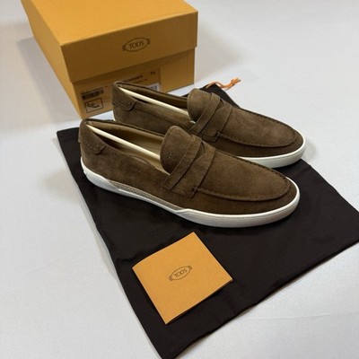 Tod s GOMMA LEGGERA SUEDE PENNY Loafer Size 7.5UK/9US New In Box MSRP $925