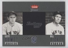 2004 Fleer Greats of the Game Battery Mates Lefty Gomez Bill Dickey HOF 0l2