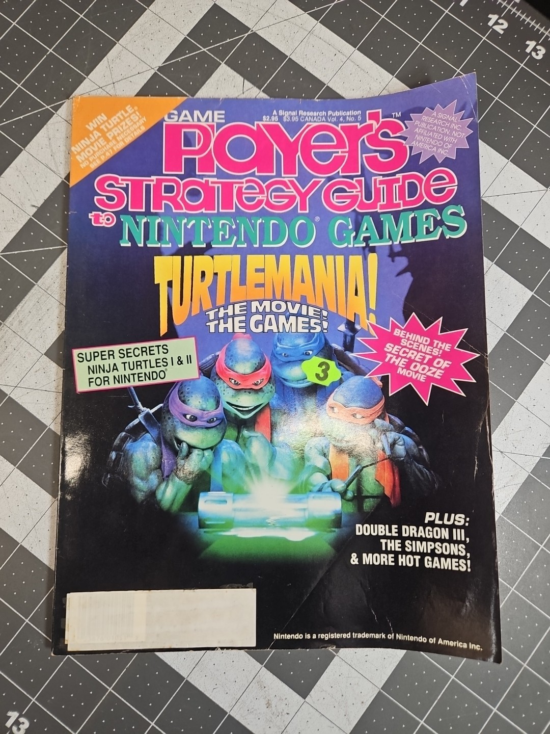 Players Strategy Guide to Nintendo Games Turtlemania Magazine May 1991