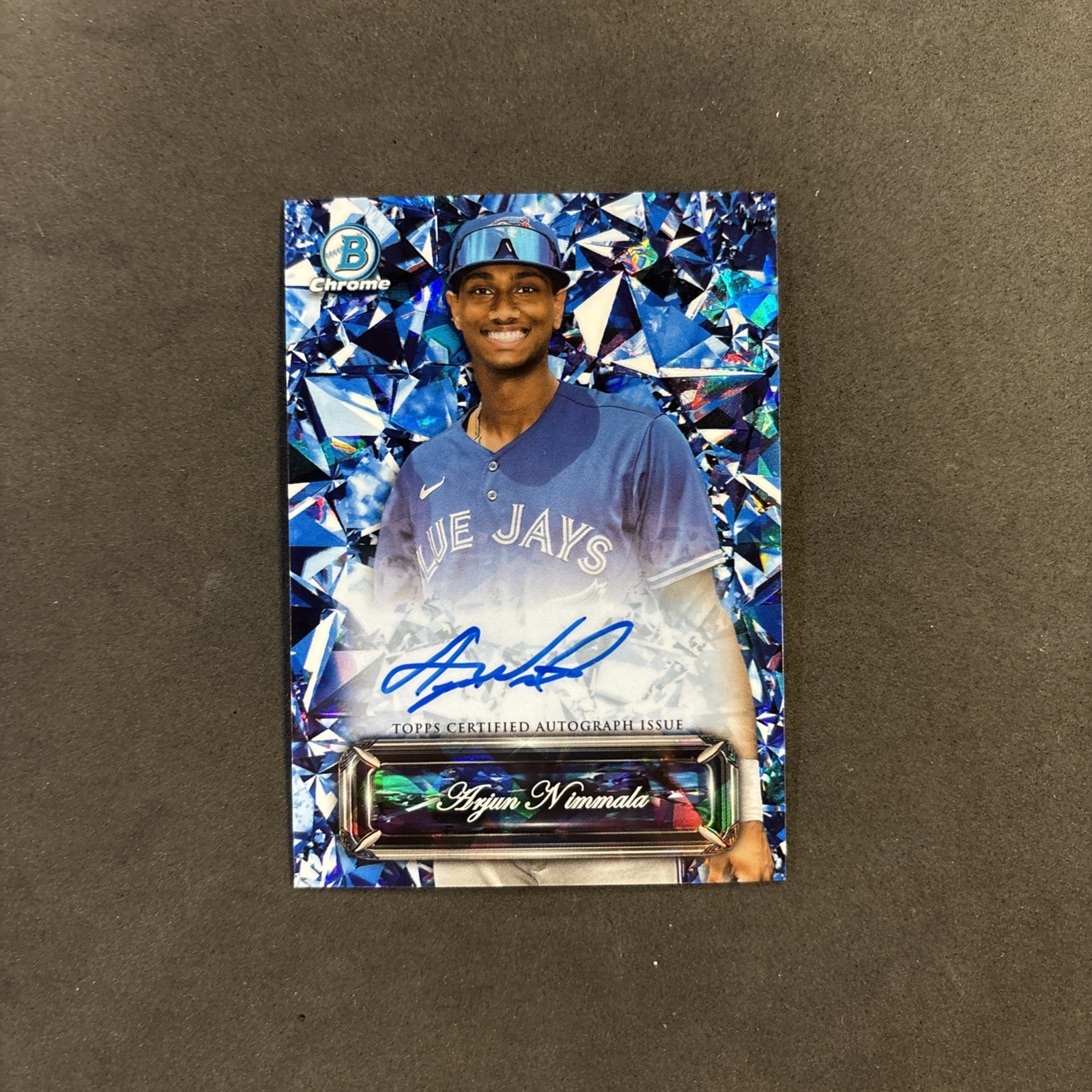 2024 Bowman Chrome Sapphire Arjun Nimmala Sapphire Selections Rookie Auto