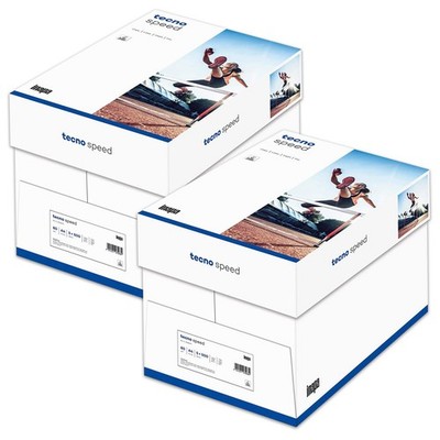 inapa tecno Speed Kopierpapier Druckerpapier DIN A4 5000 Blatt 80 g/m² weiß