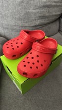 Crocs Classic Clog Sandals Red US 13 Kids Rubber Slip-On Comfort New w/ Box