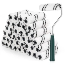 Microfiber Paint Roller 4 Inch Small Paint Roller Covers (3/8-Inch Nap 40 Pac...