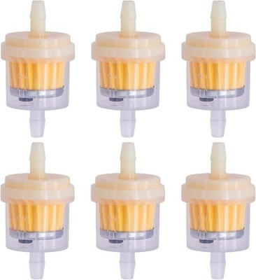6PCS 3/16'' 5mm-6mm Gas Inline Fuel Filter, 6 pcs, 3/16'' 