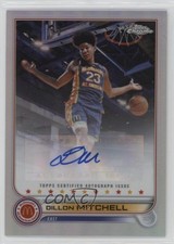 2022 Topps Chrome McDonald's All American Dillon Mitchell #CA-DM Auto 1bj7