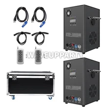 PAIDUN 2PCS 850W Cold Spark Machine Flight Case DMX DJ Disco Wedding 3.2-19.6FT