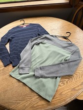 Cat Jack Sweaters Boy Sz 14-16 L Multi Colors Pullover Lot of 2 Excellent