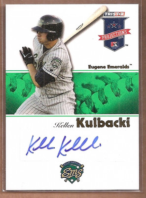 2008 TRISTAR PROjections Autographs Green #250 Kellen Kulbacki /50 Auto  BB