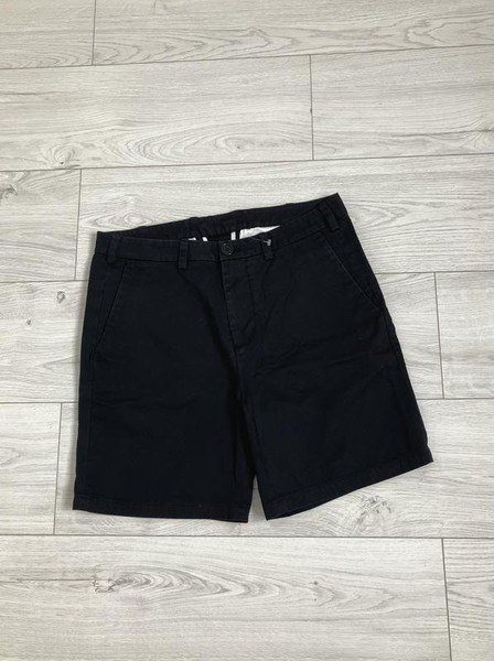Men ARKET Shorts Black Cotton S