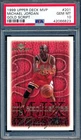 MICHAEL JORDAN 1999 UPPER DECK MVP GOLD SCRIPT #/100 PSA 10 GEM MINT CARD #201!