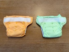 BumGenius Lot of 2 All-in-One Cloth Diapers One Size Newborn Reusable