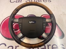 04 FORD MONDEO GHIA X ESTATE MK3 MULTIFUNCTION WOOD STEERING WHEEL & BAG 00-07