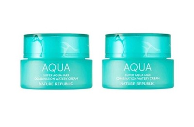 Nature Republic Super Aqua Max Kombination Watery Cream 80ml × 2ea / Tracking