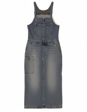 SOCCX Womens Sleeveless Denim Dress EU 38 Medium Blue Cotton CE10