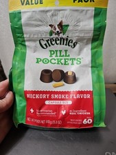 Greenies 10151050 15.8 Oz Pill Pocket Soft Dog Treats - Hickory Smoke
