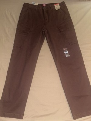 Levi s XX Cargo Taper Stretch Men s Pants Size 34x32 Brown/Burgundy NWT