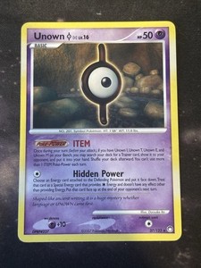 Pokémon TCG Unown I Mysterious Treasures 37/123 Regular Rare LP