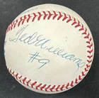 Ted Williams Signed 2x Official AL Baseball Boston Red Sox #9 Auto PSA LOA HOF