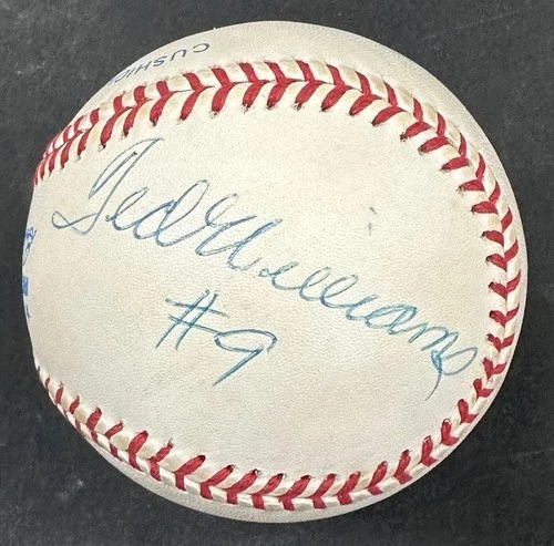 Ted Williams Signed 2x Official AL Baseball Boston Red Sox #9 Auto PSA LOA HOF