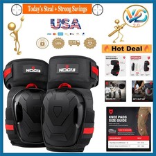 Professional Knee Pads with Anti-Slip Cap, Dual-Layer Foam, Adjustable Straps...