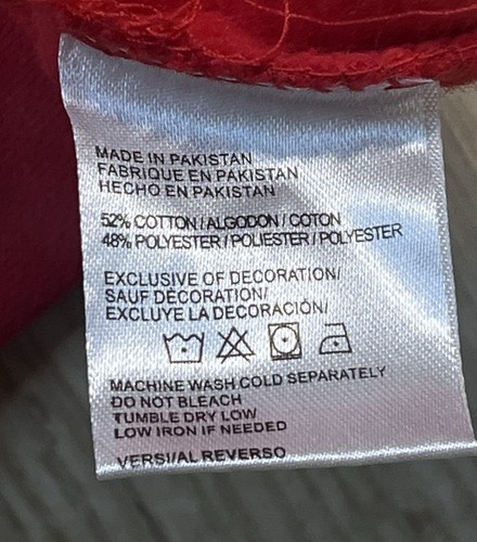 PACIFIC & CO Pullover Hoodie Youth Size Medium Red Hooded Sweatshirt NWT - Picture 7 of 12
