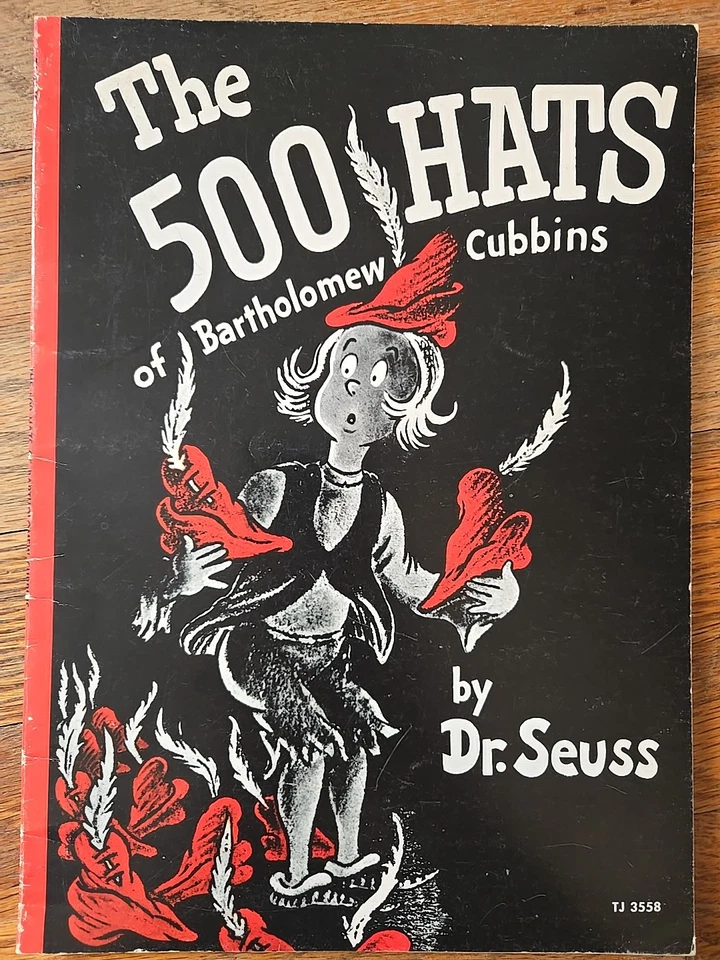 Vtg Mcm Dr. Seuss Book Lot, Cat In The Hat,  500 Hats, Beginner Book Dictionary - Image 2 of 4