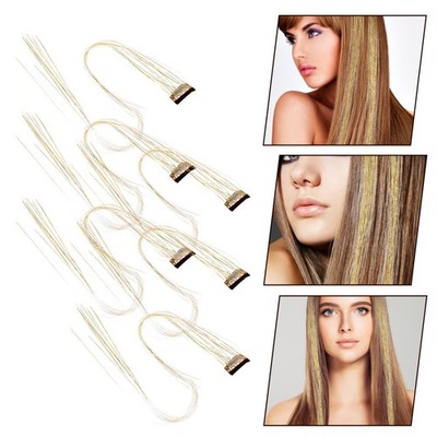  6 Pcs Glitzer Extensions Haare Glitzerhaarstränen Glitzer-Haarschmuck