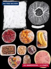 300 Pcs Reusable Elastic Food Covers -Stretchable Bowl Plate Covers for Bread