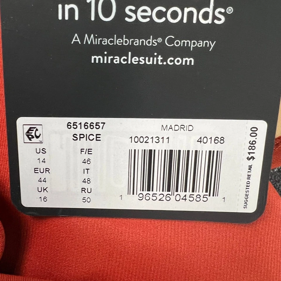 MIRACLESUIT Madrid One Piece Mujer Talla 14 Spice 6516657 Foto 4 de 4