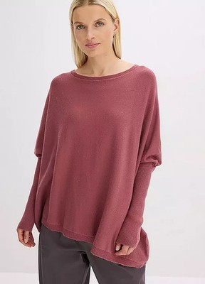 FREEMANS Oversized Knitted Jumper in Berry   UK 10/12     (FS104-10)