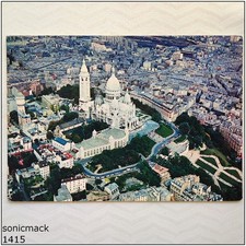 Paries Vue aerienne de la Basilique du Sacre-Coeur Postcard (P1415)