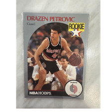1990-91 NBA Hoops Drazen Petrovic Rookie Card #248 Portland Trail Blazers