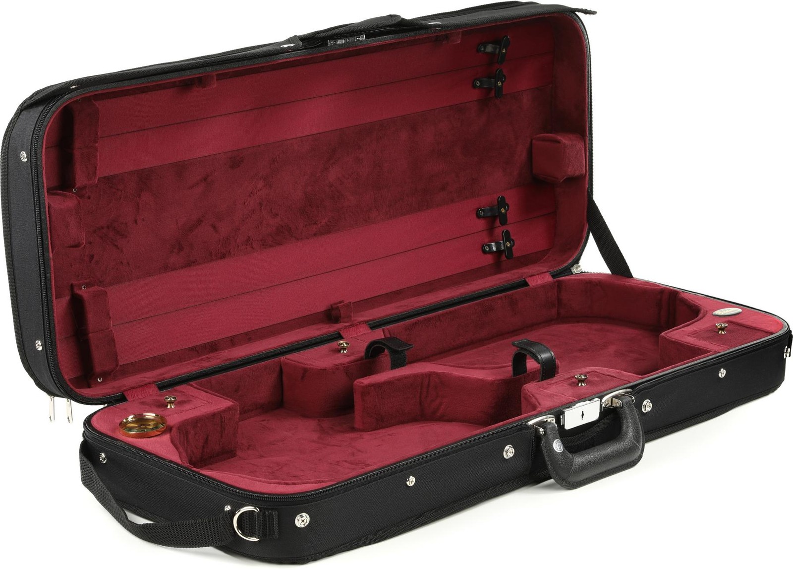 Футляр для скрипки Bobelock B1015 Double 4/4 - Черный с винным интерьером
