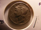 1926-S Mercury dime, Better Date Coin, Fine or a bit better, Rotated Die Strike