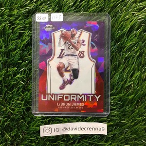 Lebron James 2023-24 Panini Contenders Optic #17 Uniformity Red Purple - 116/175